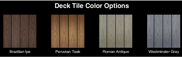 NewTechWood Composite Deck Tiles Color